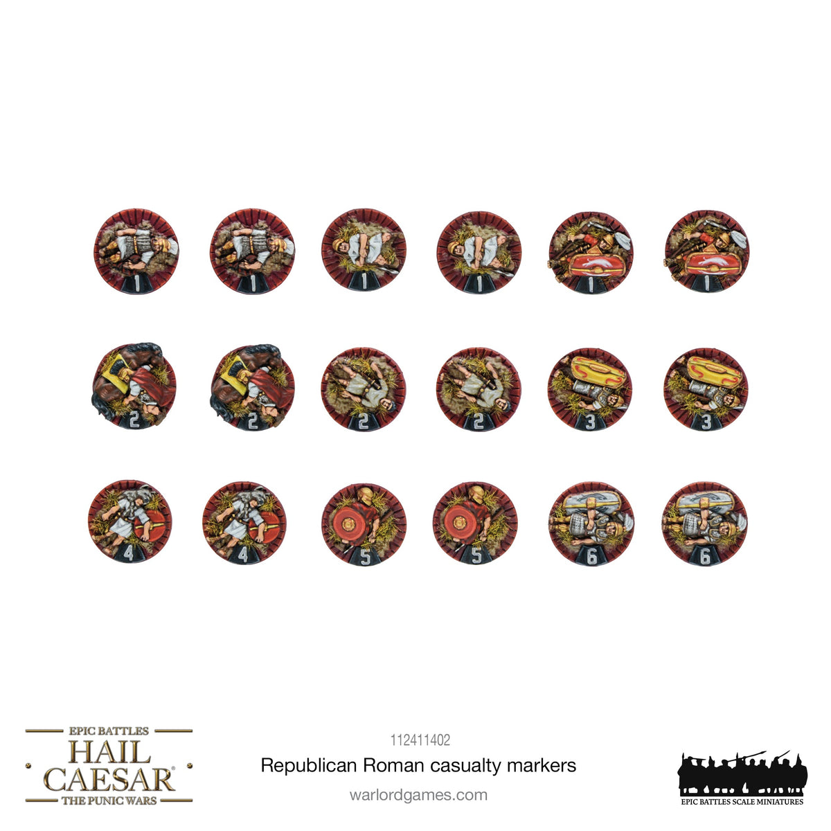 Epic Hail Caesar - Republican Roman Casualty Markers