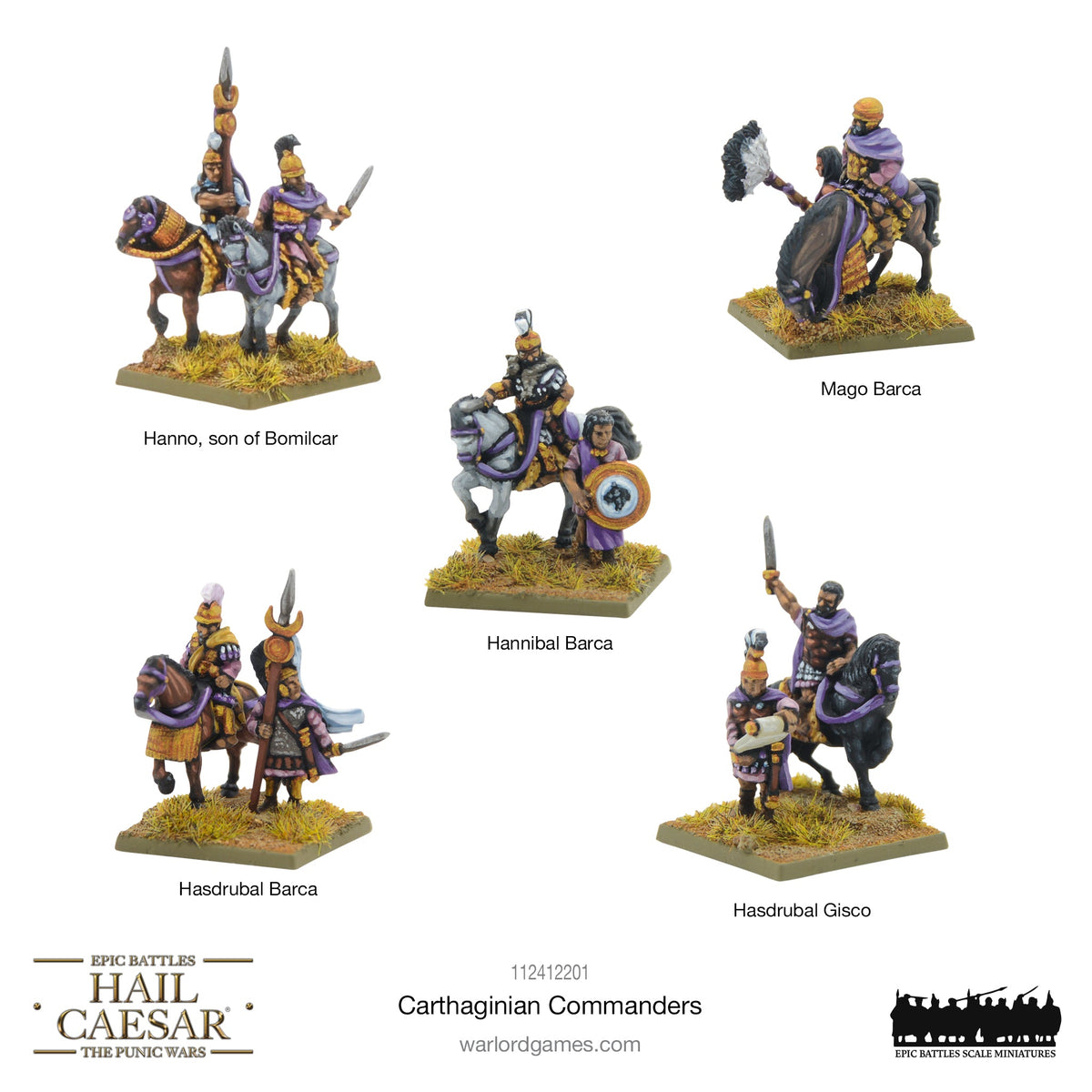 Epic Hail Caesar - Carthaginian Commanders