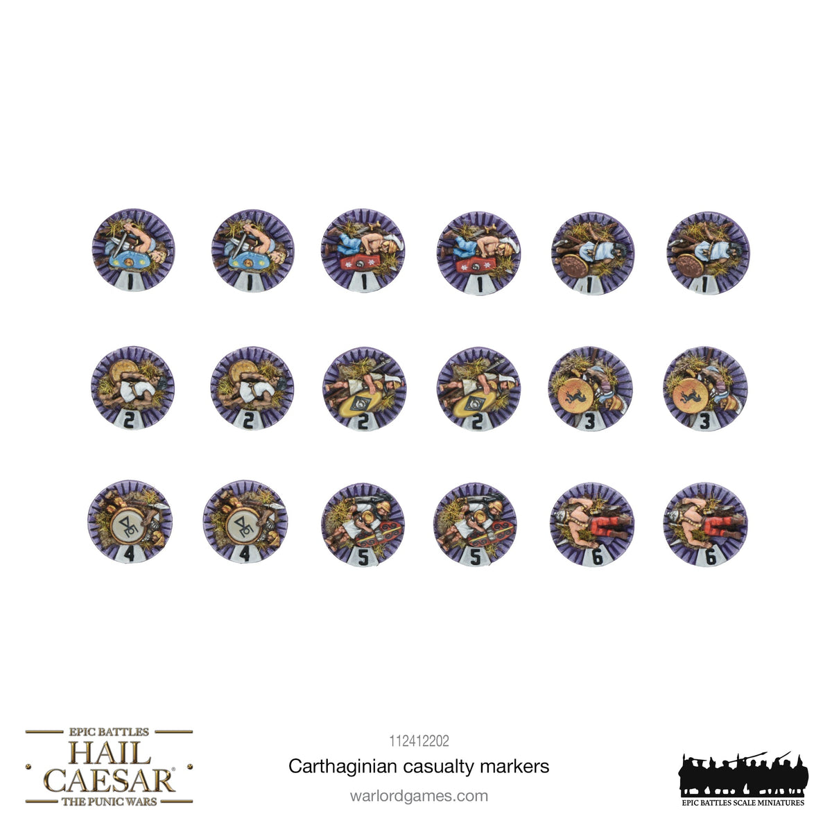 Epic Hail Caesar - Carthaginian Casualty Markers