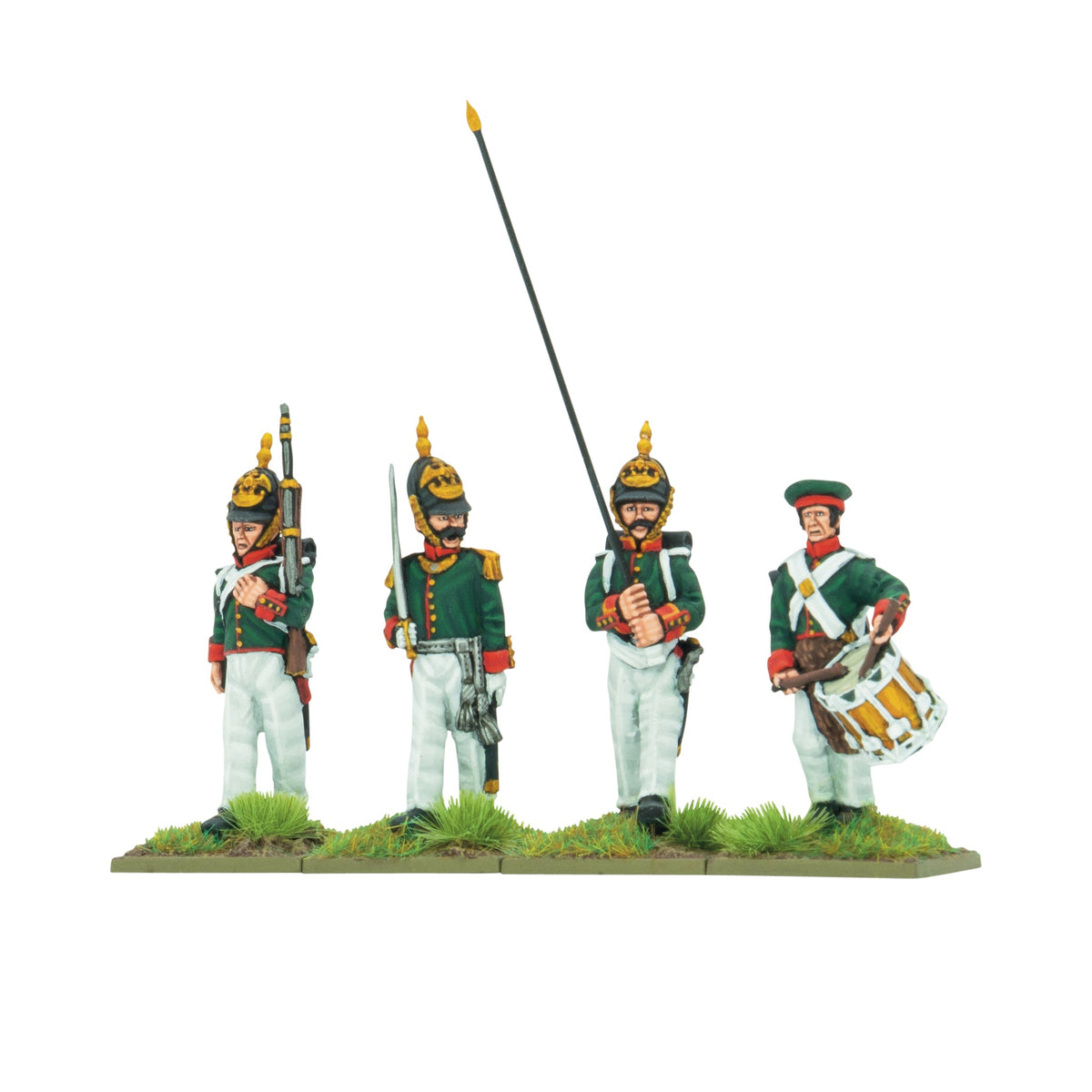 Crimean War Russian infantry in summer dress command