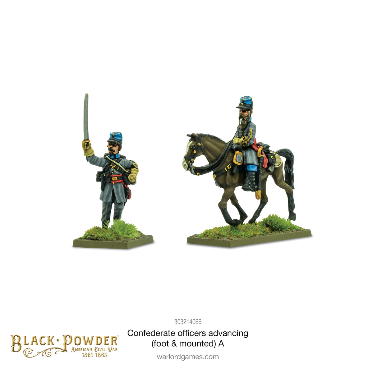 Black Powder - Confederate Officers Advancing
