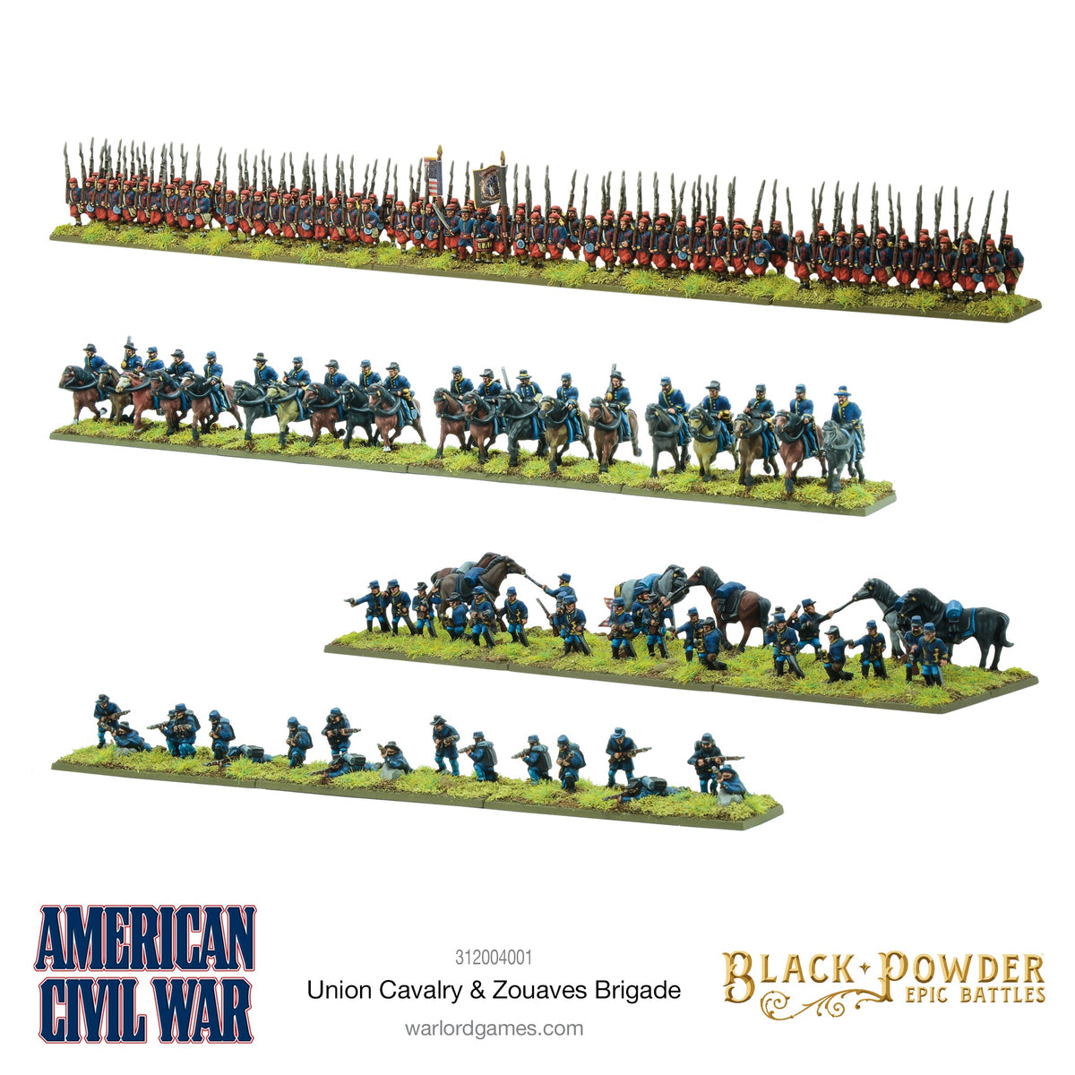 Epic Black Powder - ACW Union Cavalry & Zouaves Brigade
