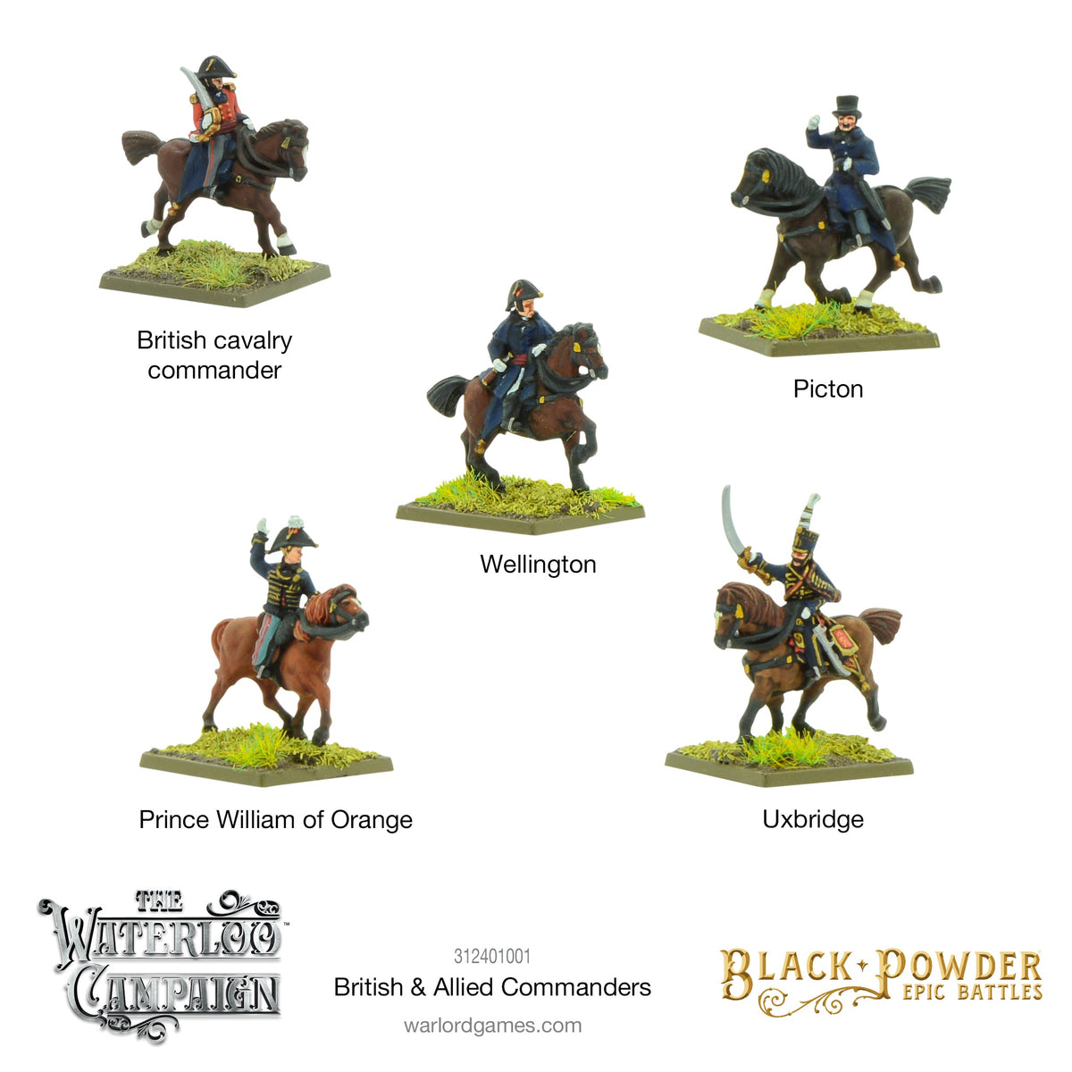 Epic Black Powder - Waterloo British & Allied Commanders