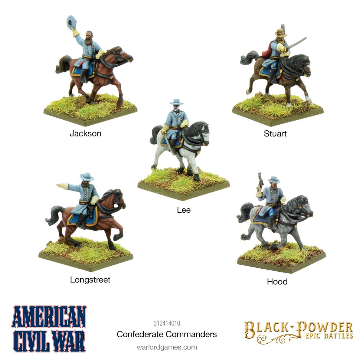 Epic Black Powder - ACW Confederate Commanders