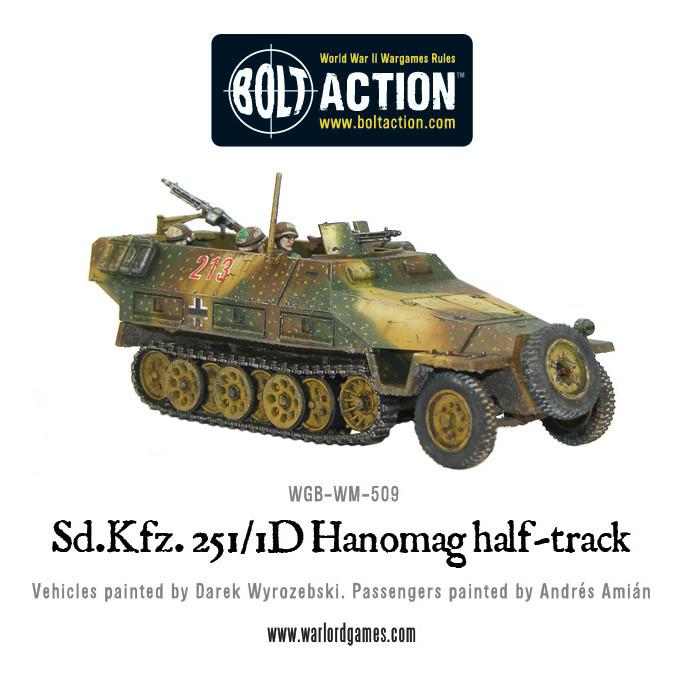 German Sd.Kfz 251/1 Ausf D Half Track (Late-War) "Hanomag"