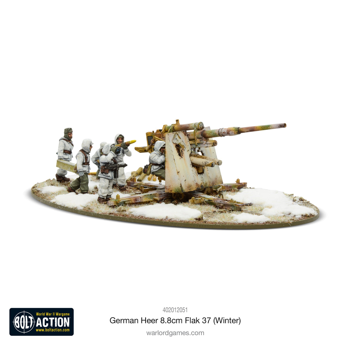 German Army Winter 8.8cm Flak 37