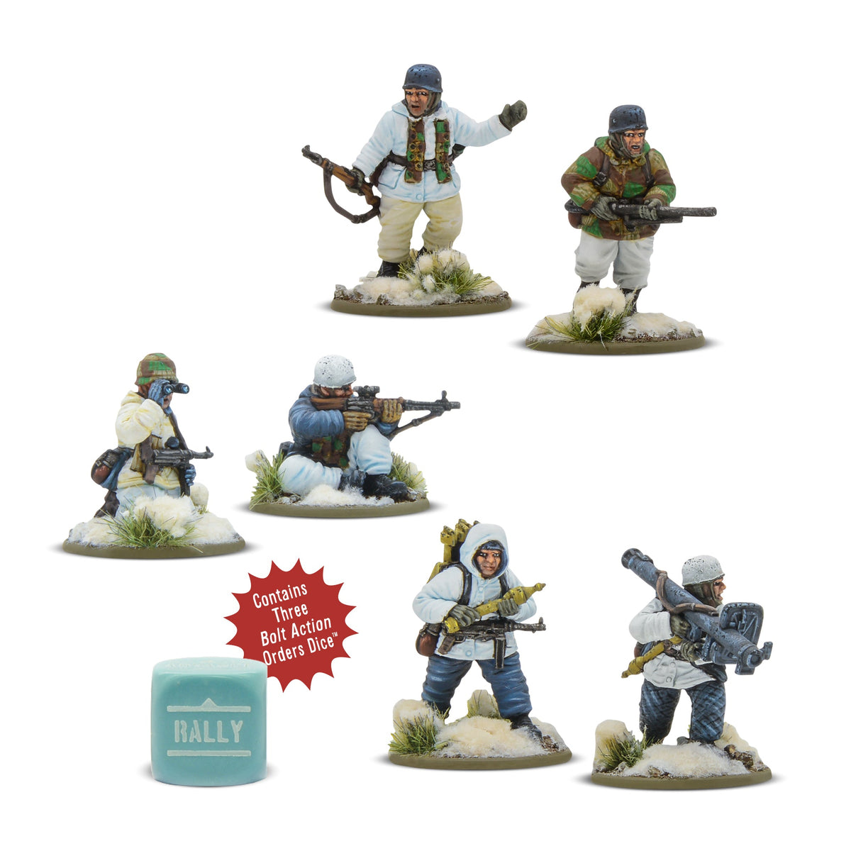 German Winter Fallschirmjager Weapons Teams