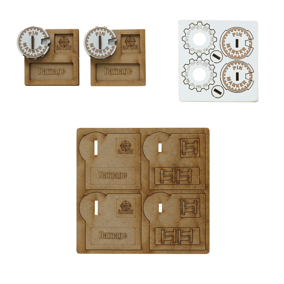 Bolt Action Vehicle Pin Markers