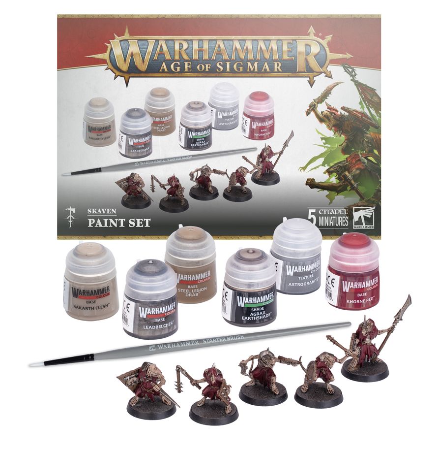 AOS SKAVEN + PAINT SET ENG/SPA/PORT/LAT