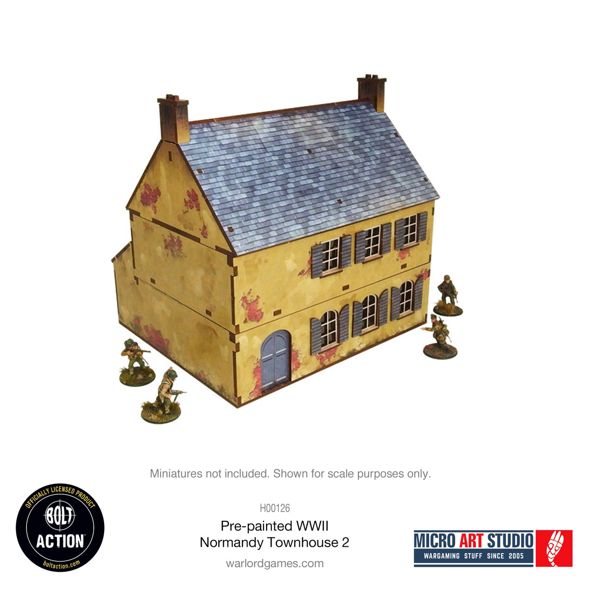 Prepainted WW2 Normandy Townhouse 2