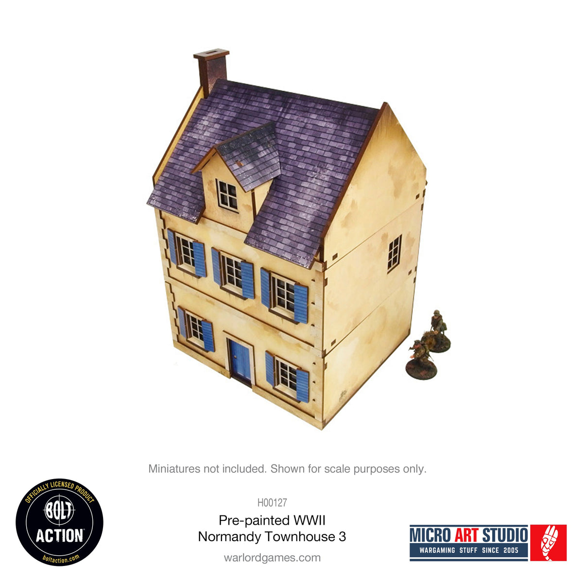 Prepainted WW2 Normandy Townhouse 3