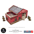 Prepainted WW2 Normandy Garage with Petrol Station