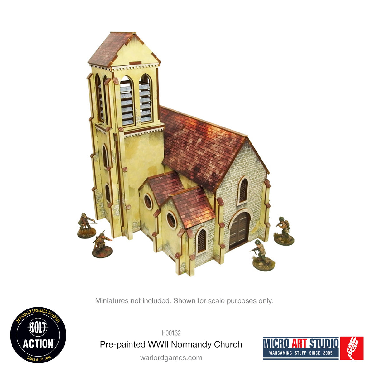 Prepainted WW2 Normandy Church