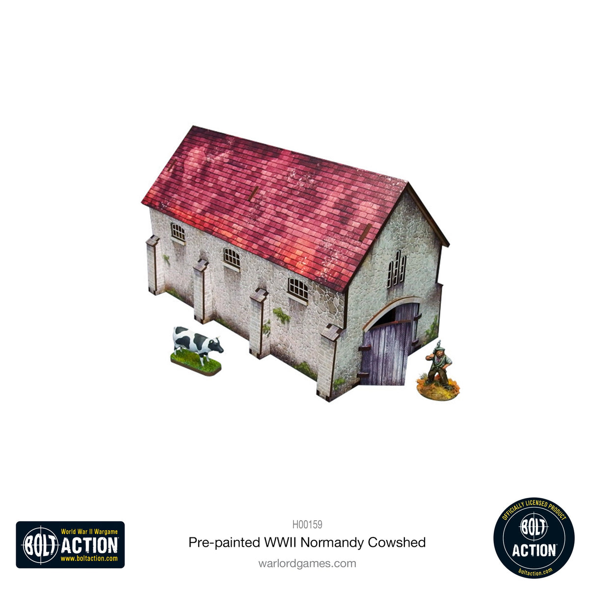 Prepainted WW2 Normandy Cowshed