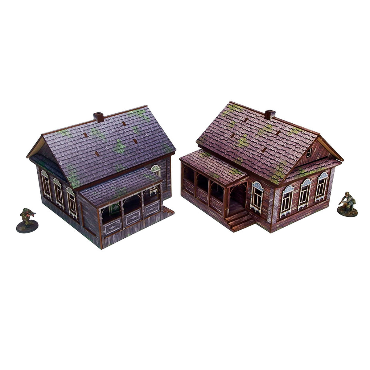 Prepainted WW2 Ostfront Village Doma (2)