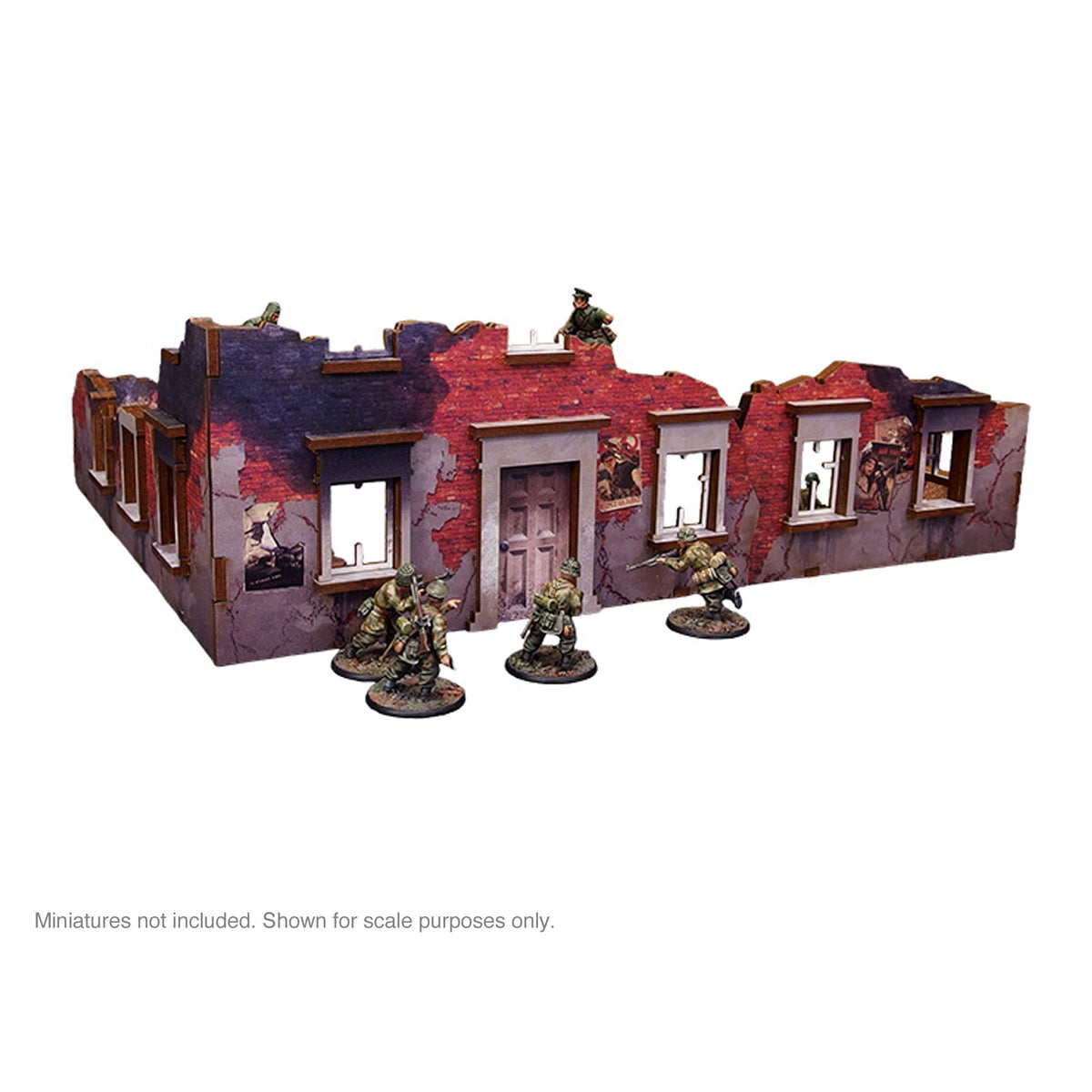 Prepainted WW2 Ostfront Stalingrad Ruined Building (3)