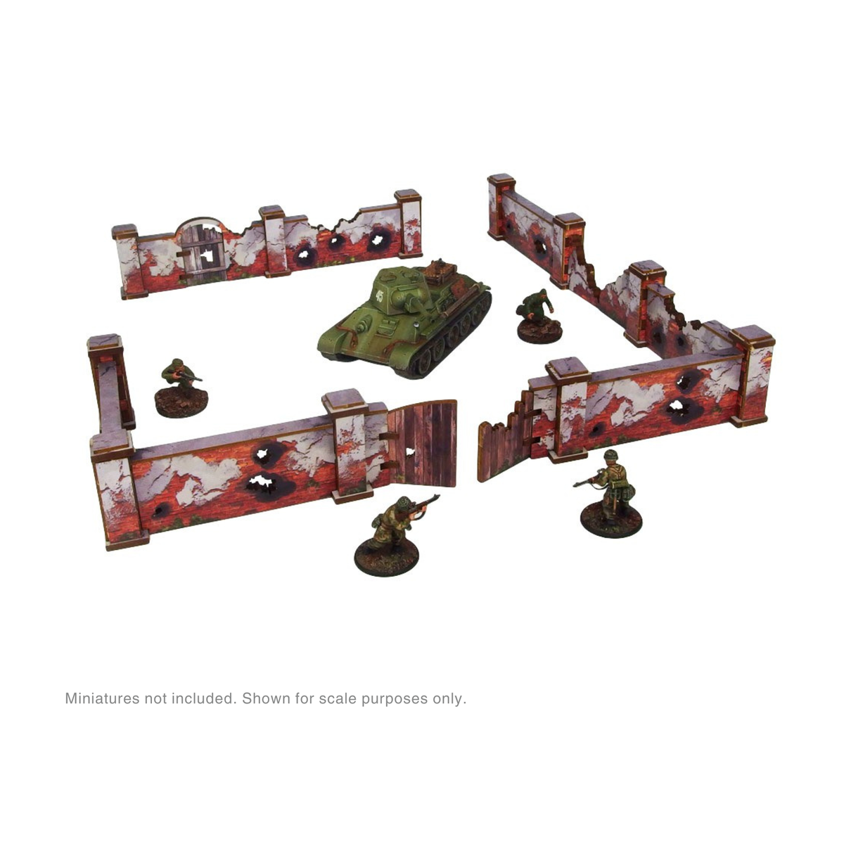 Prepainted WW2 Ostfront Stalingrad Walls (High)