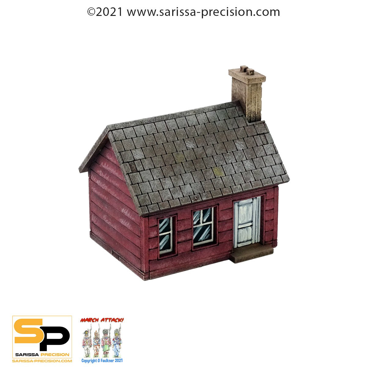 Epic Black Powder - 15mm North American Planked House with Porch