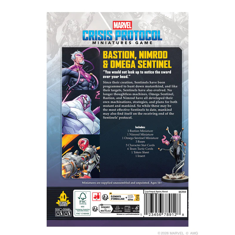 Marvel: Crisis Protocol - Bastion, Nimrod & Omega Sentinel