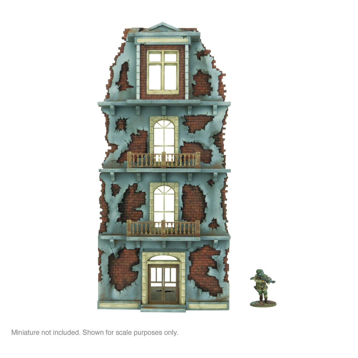 City in Ruins - 4 Storey Building Facade (1)