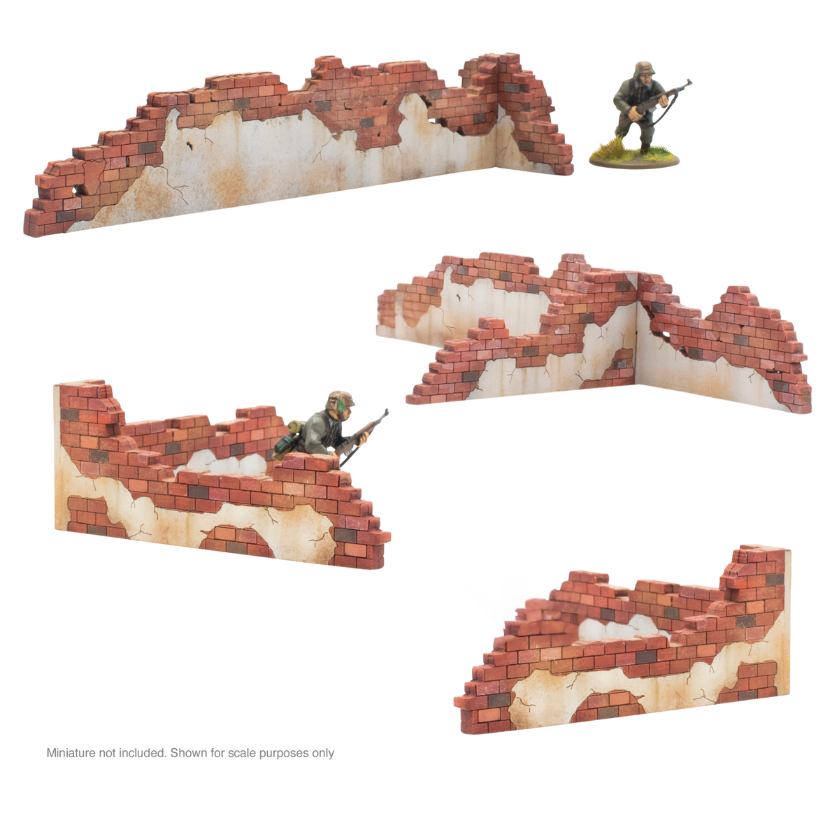 Euorpean City - Destroyed Building Wall Pack
