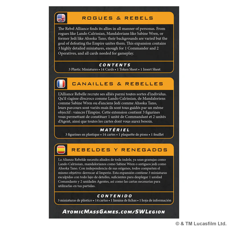 Star Wars: Legion - Rogues & Rebels Character Expansion