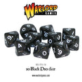 Black D10 Dice
