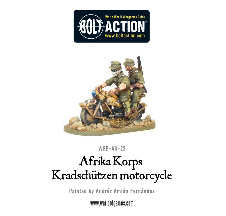 German Afrika Korps Kradschutzen Motorcycle