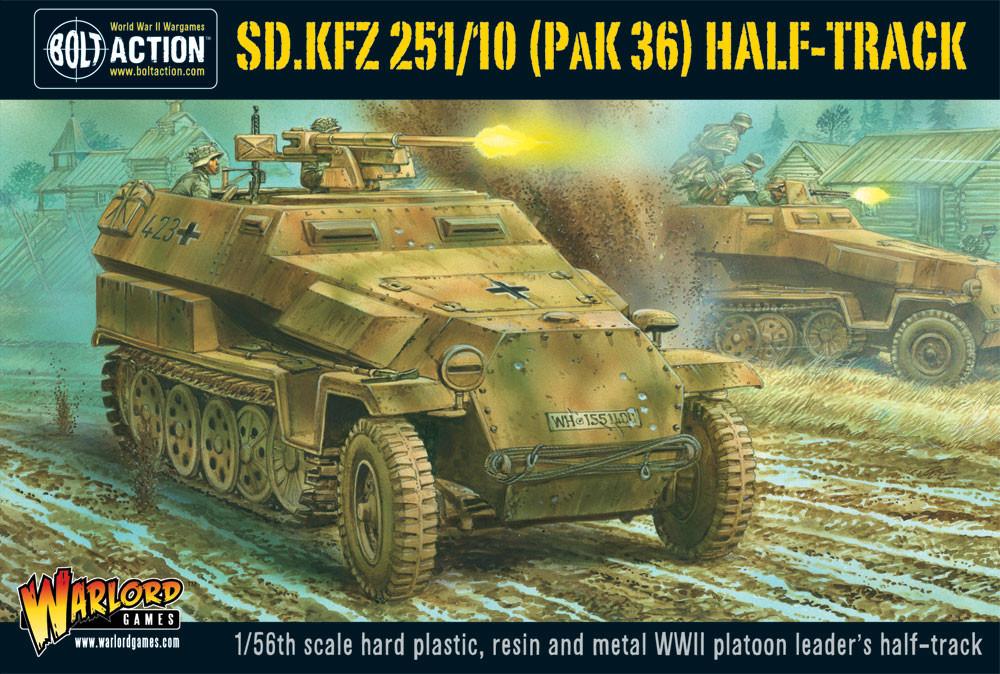 German Sd.Kfz 251/10 Ausf D Half Track (Pak 36)