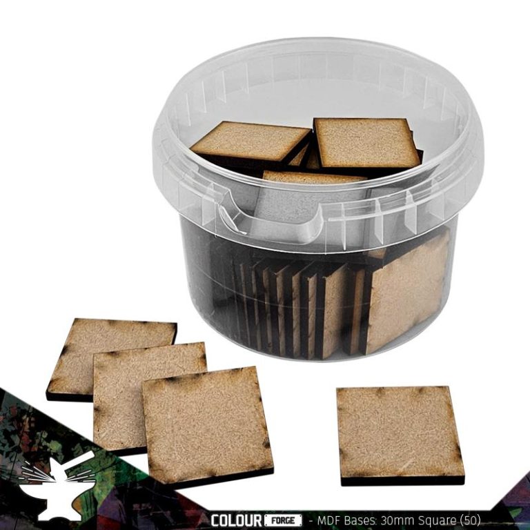 MDF Bases – 30mm Square (50)