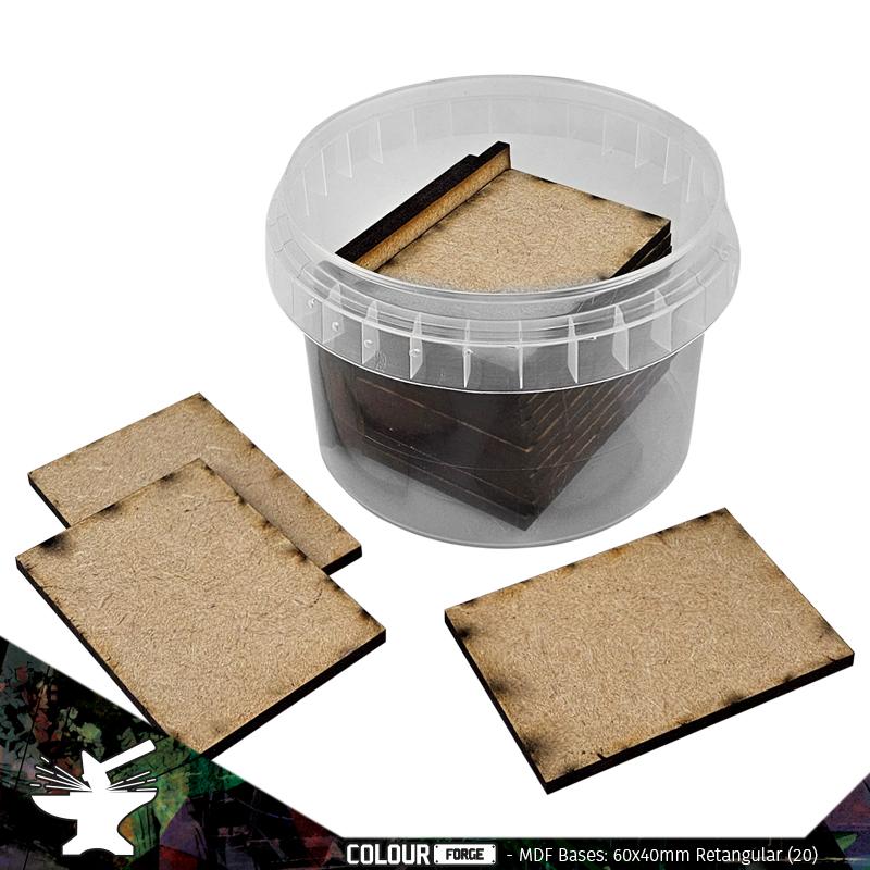 MDF Bases – 60x40mm Rectangular (18)