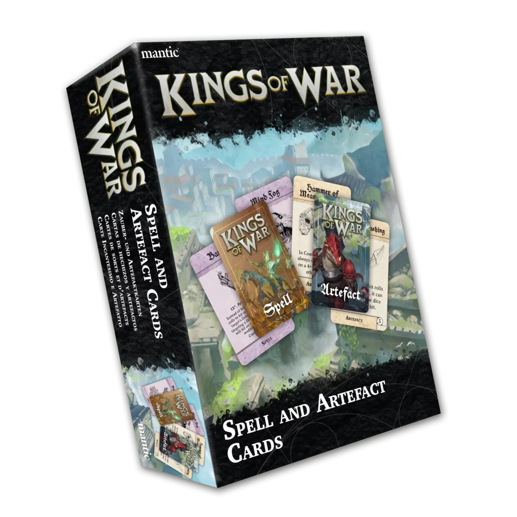 Kings of War Spell and Artefact Cards